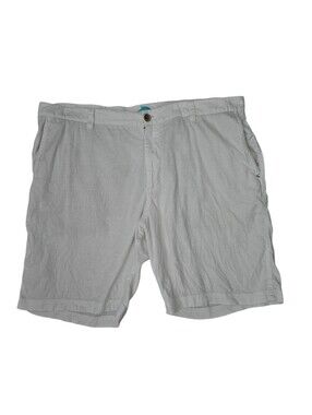 TOMMY BAHAMA White Beach Coast Stretch Linen 9" Shorts | SZ 40